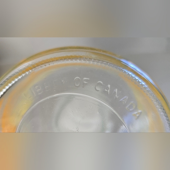 Vintage Libbey Of Canada Golden Wheat Pattern Beverage Carafe Glass 9 In - Picture 4 of 7